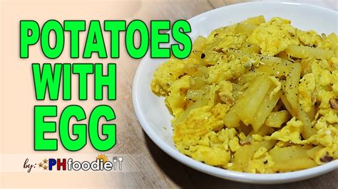 Potatoes With Egg Quick And Easy Recipe Youtube