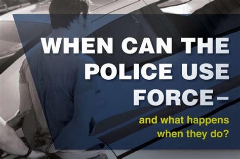 Use Of Force Infographic Police Data Initiative