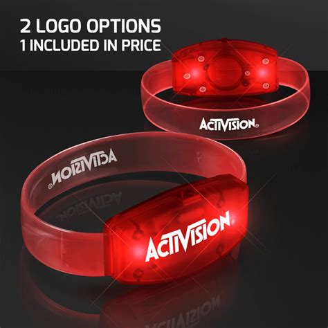 Light Up Your Promotion With Printed Galaxy Red Glow Led Printed Brace