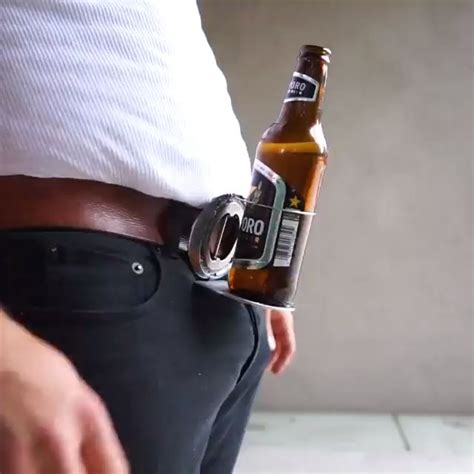 The Beer Buckle Beer Holder Belt Buckle Video Video Beer Holders