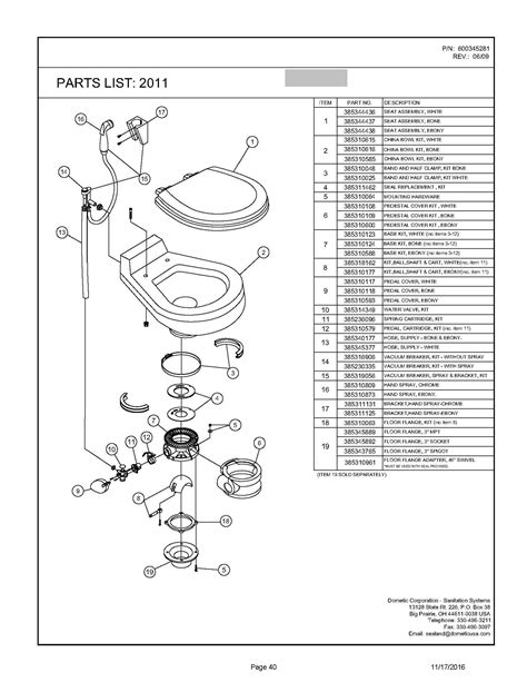 Dometic 300 Toilet Parts Diagram Heat Exchanger Spare Parts