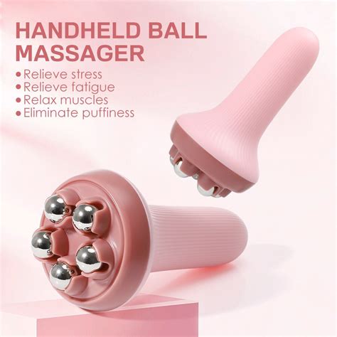 360 Degree Massage Roller Manual Stainless Steel Massager Ball Body Therapy Massager For Neck