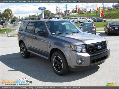 2012 Ford Escape Xlt Sport Awd Sterling Gray Metallic Charcoal Black