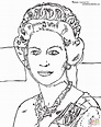 outstanding Queen Elizabeth By Andy Warhol Coloring page | Free ...