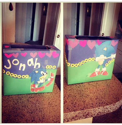 Sonic The Hedgehog Valentines Box Boys Valentines Boxes Valentines