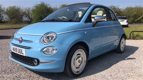 Fiat 500c Blue Manual Auction Dealerpx