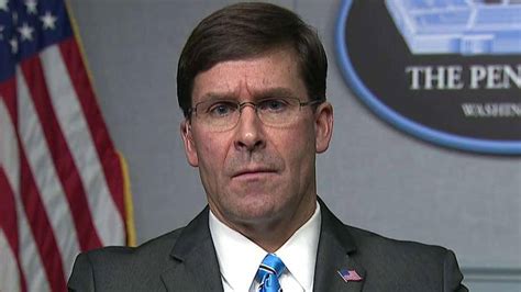 Defense Secretary Esper Its Time That Iran Started Acting Like A