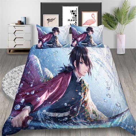 Anime Demon Slayer 3d Printed Kamado Nezuko Bedding Set Duvet Covers Pillowcases Set Bedclothes