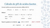 Cálculo de pH - Ácidos y Bases Fuertes - YouTube