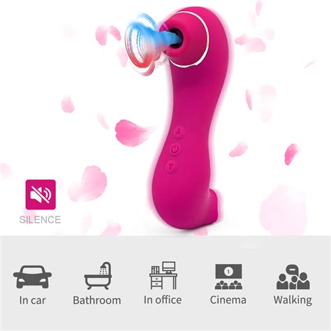 Rechargeable 2 In 1 Clitoral Sucking Licking G Spot Stimulator Suction