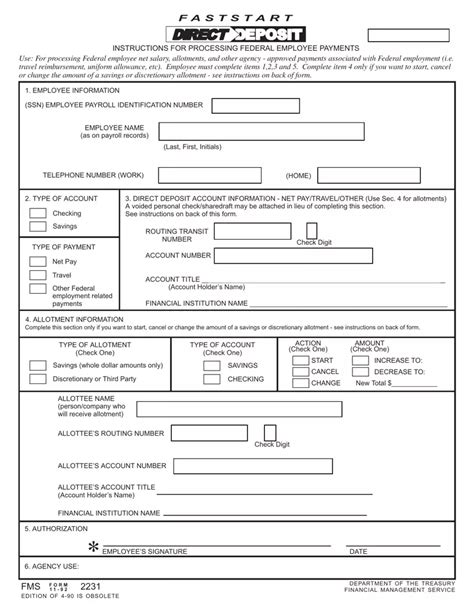 Fms 2231 Fillable Fill Out Printable PDF Forms Online