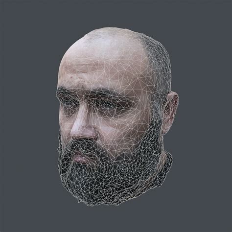 Scanned Realistic Head Old 3d Model Turbosquid 1510170