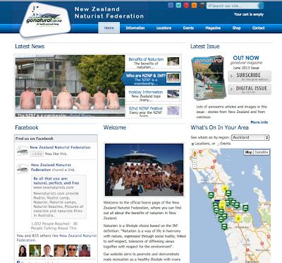 New Zealand Naturist Federation NZNF Launches New Website
