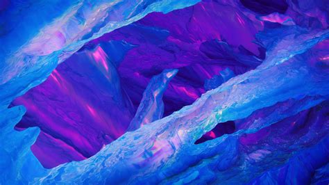 4k Blue Purple Ice Abstract Crystal Hd Wallpaper Rare Gallery