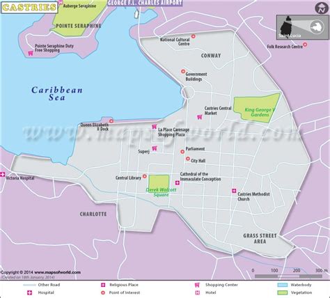 Castries Map
