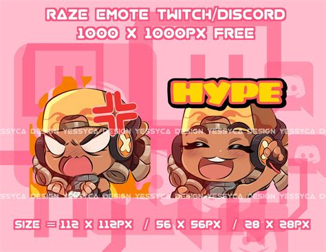 Raze Valorant Twitch Emotes Pack Raze Valorant Twitch Emotes Etsy Norway