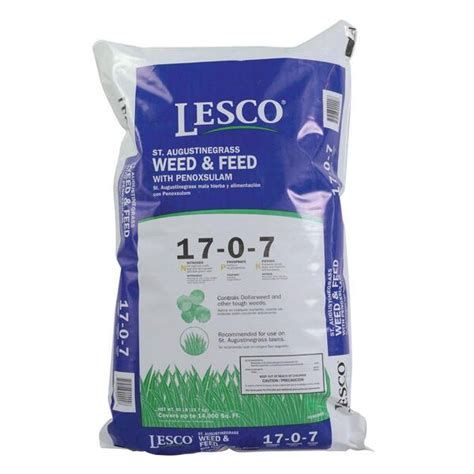 Lesco 50 Lb St Augustine Grass Weed And Feed With Penoxsulam 090999