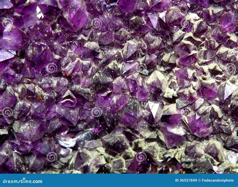 Precious Purple Amethyst Mineral Very Rare Stock Image Image Of Stone