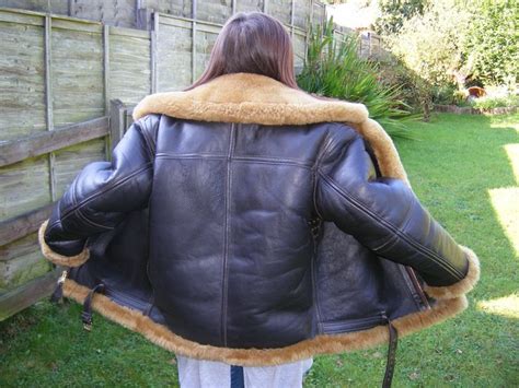Genuine Irvin Sheepskin Flying Jacket Seldom Worn Size 40 Mouton Lining