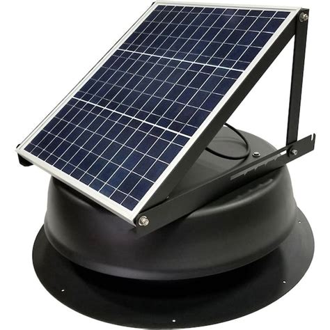 Cardinal Ventilation 30 Watt 1550 Cfm Ultra Low Profile Black Solar