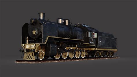 3d Steam Locomotive 17 Turbosquid 2149157