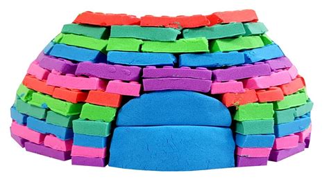 Learn Colors Peppa Pig Kinetic Sand Brick Igloo Vs Mad Mattr Rainbow