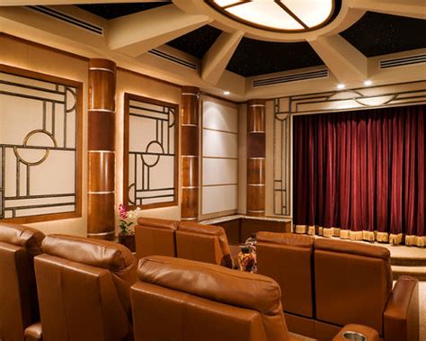 Art Deco Home Theater Houzz