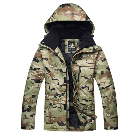 Camouflage Ski Jacket 2017 Mens Color Jacket Waterproof Windproof Anti