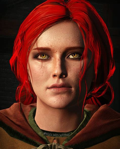 Triss Merigold Portrait Screenshot Walk With Witcher Free Download
