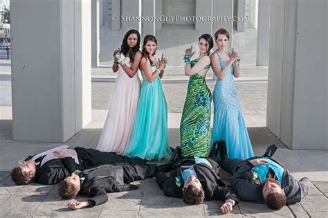 Prom Group Photo Fun Prom Ideas Dead Guys Charlies Angels