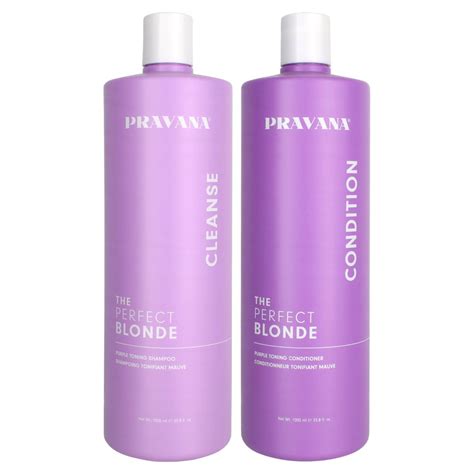 Pravana The Perfect Blonde Purple Toning Shampoo And Conditioner Set Beauty Care Choices