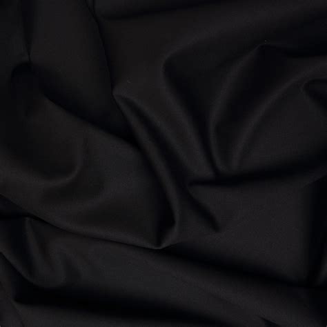 Stretch Gabardine Black Bloomsbury Square Dressmaking Fabric