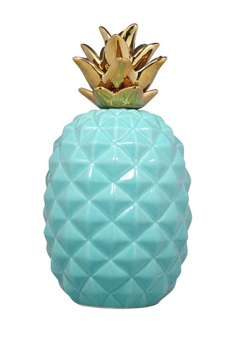 You'd be surprised how many variations of pineapple decor there are and we've only started to dig into this idea. Home Essentials and Beyond | Small Aqua Pineapple Decor ...