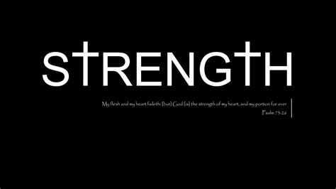 Strength Text On Black Bacground God Jesus Christ Christianity Hd