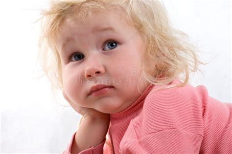 Sad Baby Stock Photo Image Of Girl Anxiety Depression 3459522