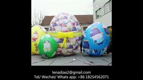 customized giant colorful inflatable eggs balloon for easter day decoration youtube