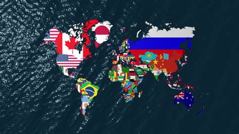 3d Wide Flag World Map Stock Footage Video 100 Royalty Free 1215262