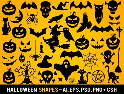 Free Halloween Shapes Download Free Vector Art Free Vectors