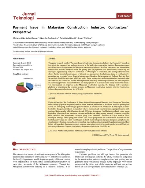 Residential construction industry in malaysia. (PDF) Payment Issue in Malaysian Construction Industry ...