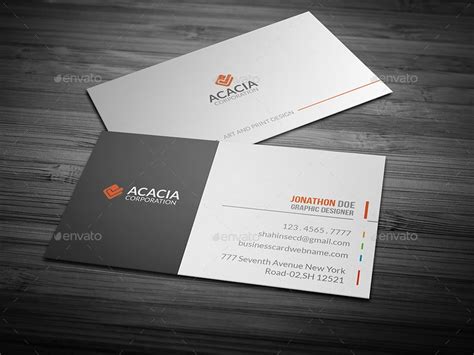 31 Professional And Simple Business Cards Templates For 2018