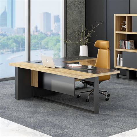 Office desks, bookcases, office chairs, desk organization and more for every budget. Modern office desk Office Furniture Boss CEO Manager ...