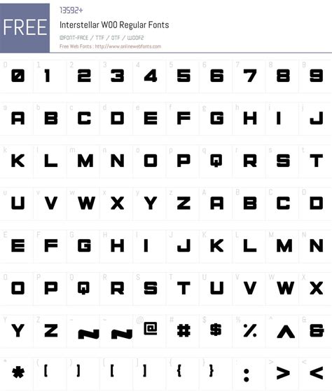 Interstellar W00 Regular 100 Fonts Free Download Onlinewebfontscom