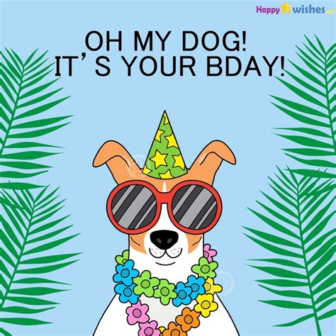 Funny Dog Happy Birthday Wishes