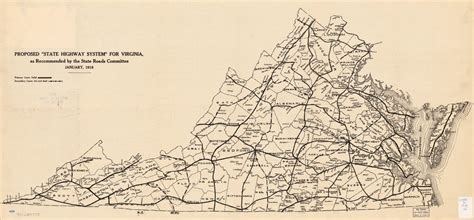 Proposed State Highway System For Virginia As Recommended By The