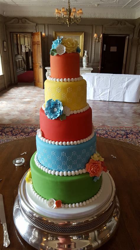 Colourful Wedding Cake How To Make Cake Wedding Colors Wedding Cakes
