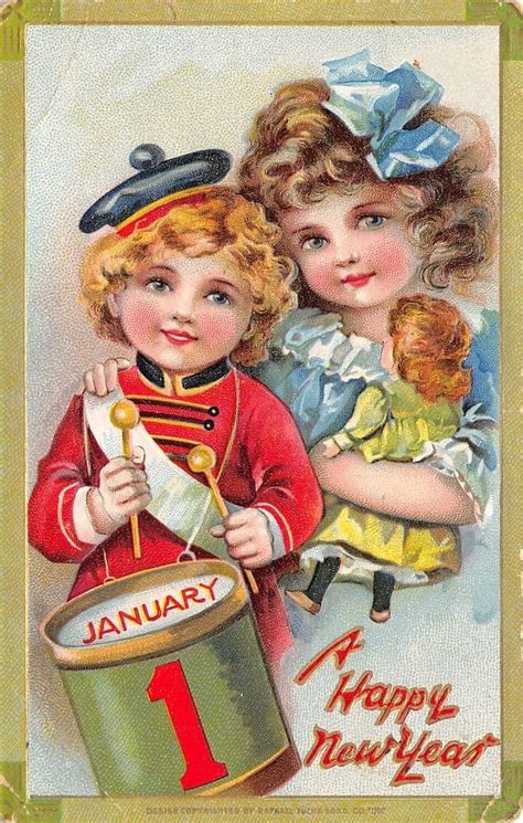 pin by leslea parrish on new year vintage cards vintage happy new year new year postcard