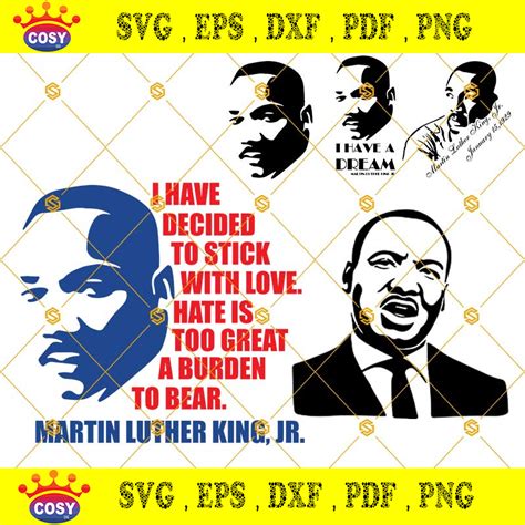 Martin Luther King Jr SVG Bundle Martin Luther King SVG Bundle Justice SVG MLK Jr SVG MLK