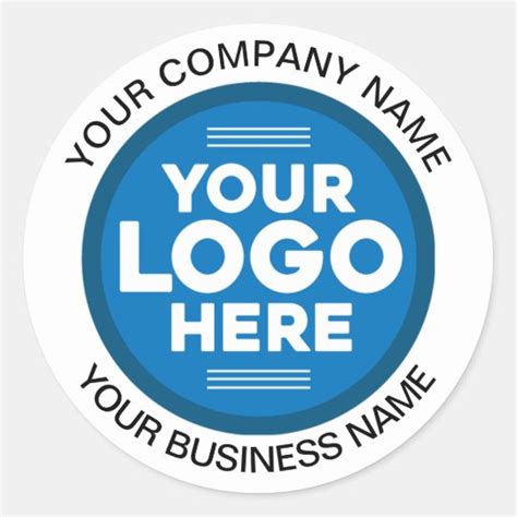 Create Your Own Personalised Company Business Logo Classic Round