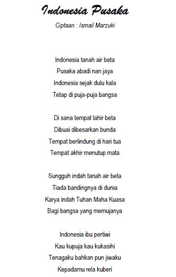 Lirik Lagu Indonesia Pusaka Ciptaan Ismail Marzuki Seputar Seni Budaya