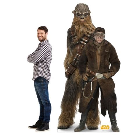 Life Size Han Solo And Chewbacca Star Wars Han Solo Movie Cardboard